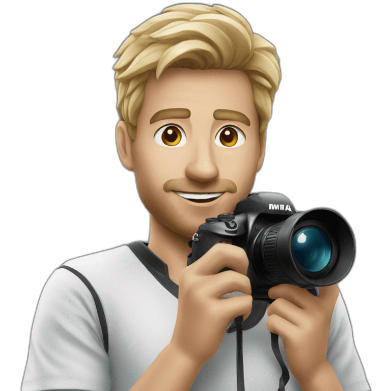 A sports photographer emoji