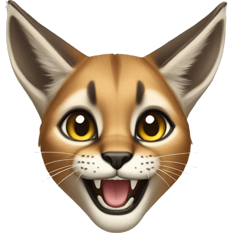 Excited caracal emoji