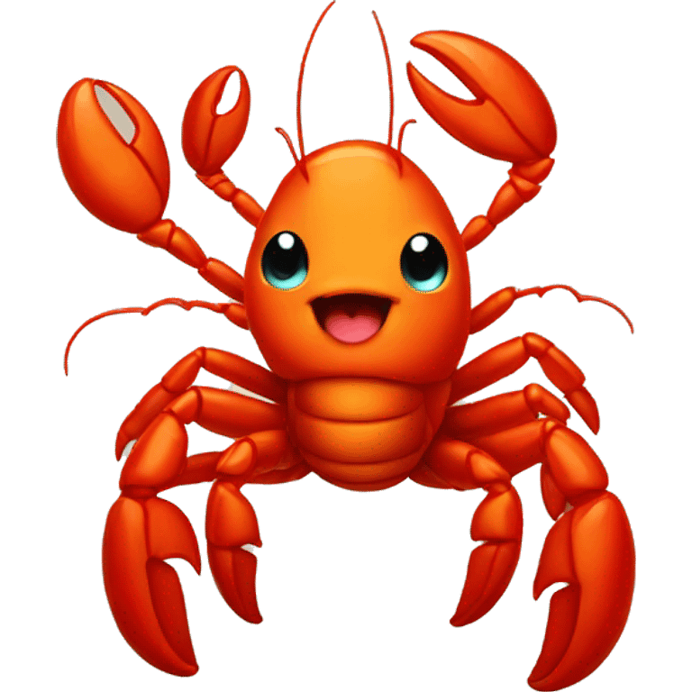 Cute little baby lobster emoji