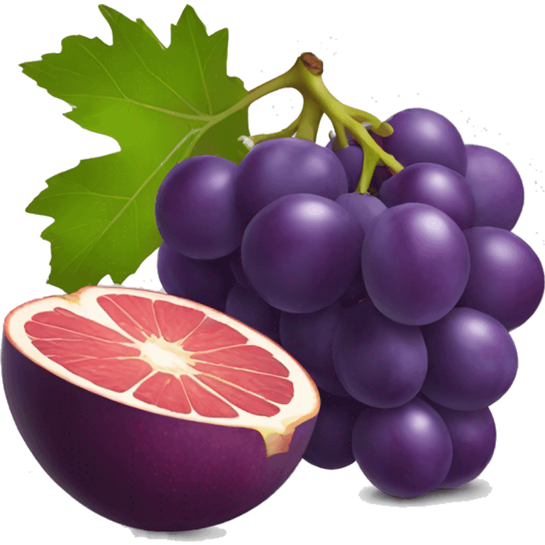 grape fruit emoji