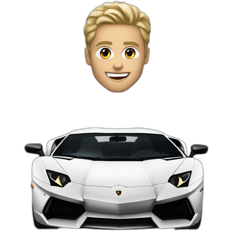 Lamborghini aventador emoji