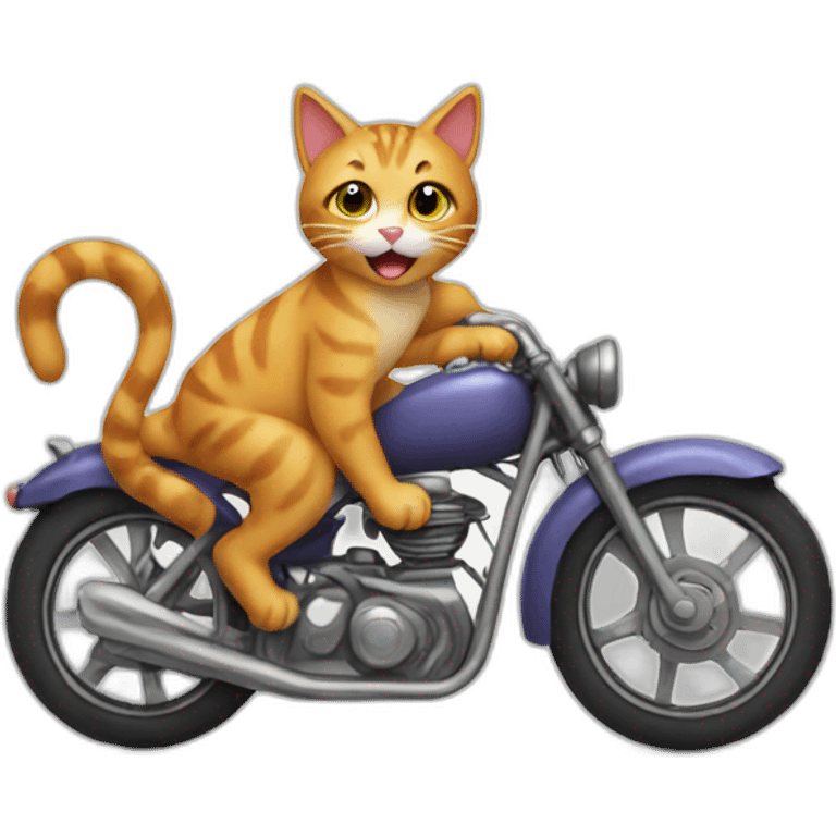 cat on bike emoji