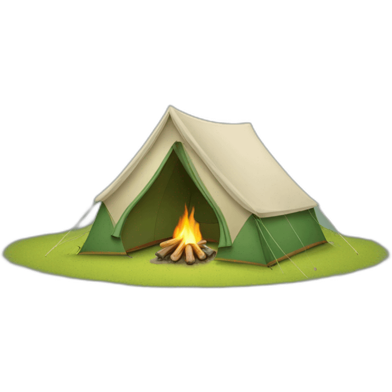 camping tent emoji