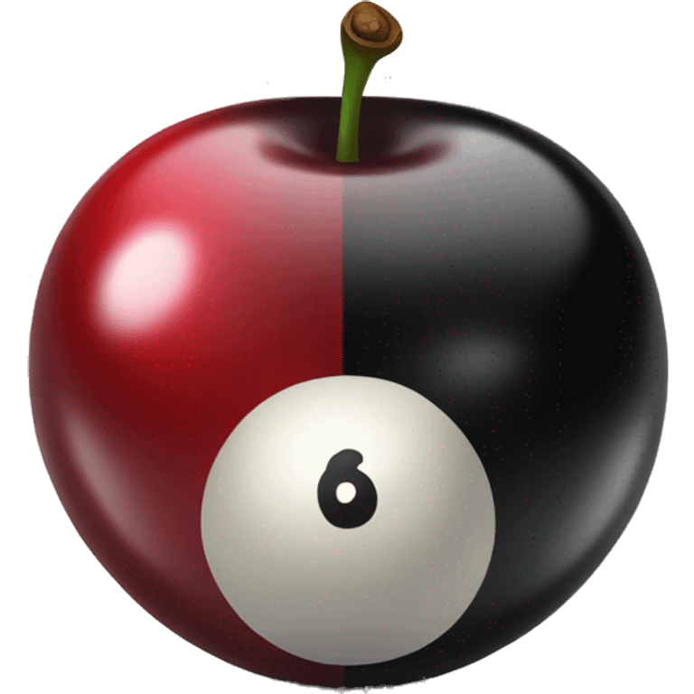 Two 8 ball cherries emoji