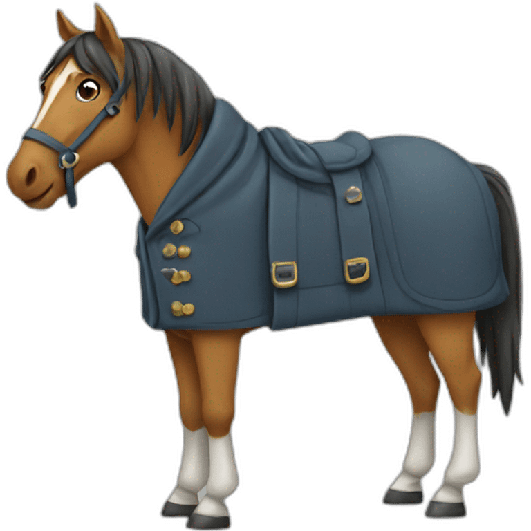 horse in a coat emoji