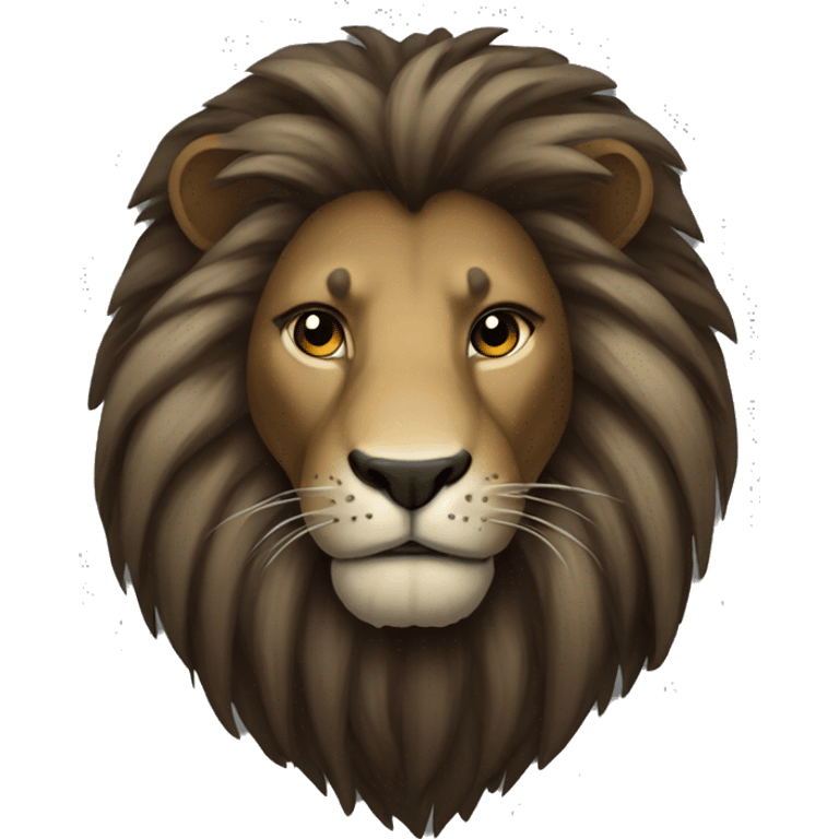 dark wild lion emoji