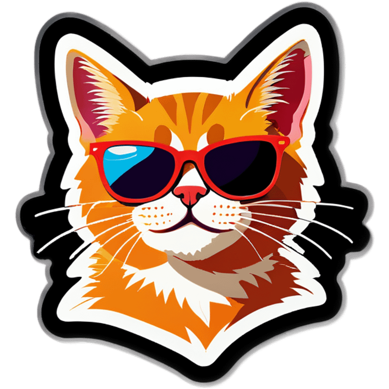 Cat with sunglasses emoji