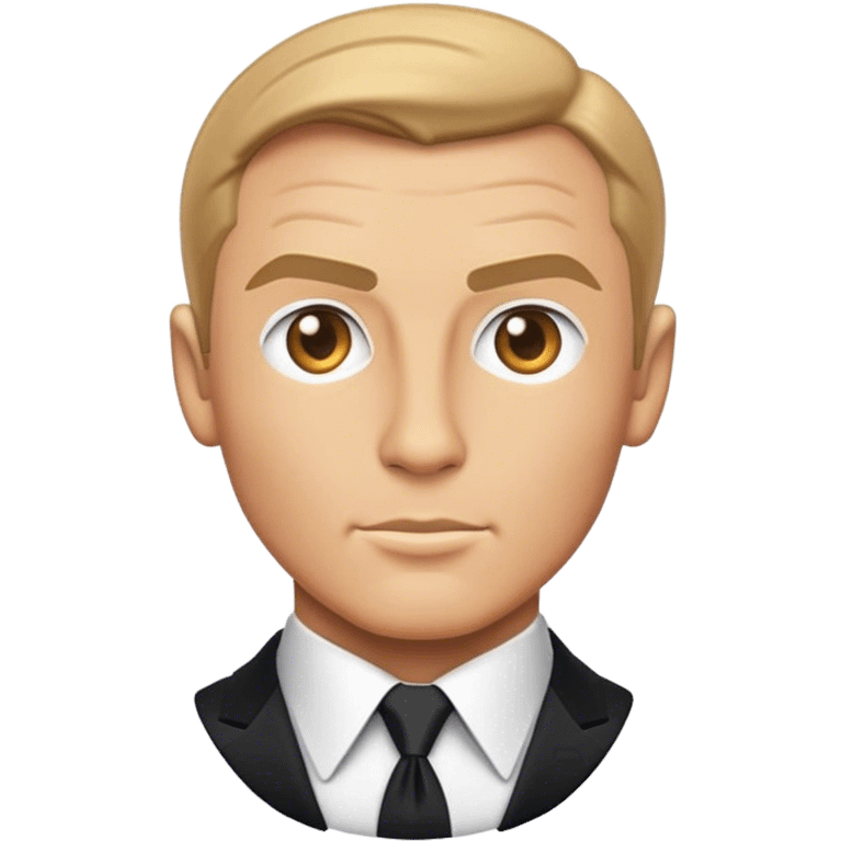 Cinematic Realistic James Bond Pop Culture Emoji, depicted with suave sophistication and dynamic action rendered with crisp details and cinematic lighting that capture his legendary cool. emoji