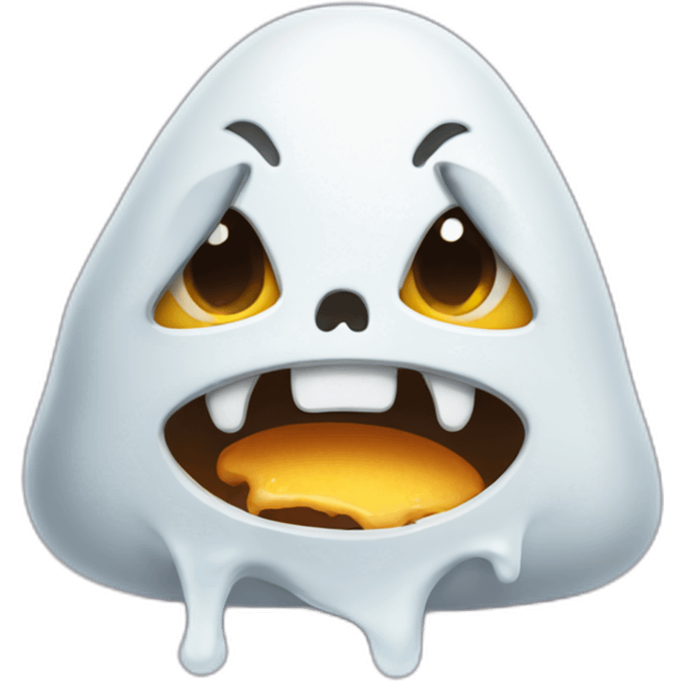 cute hangry ghost emoji