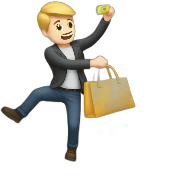 Guy throwing money emoji