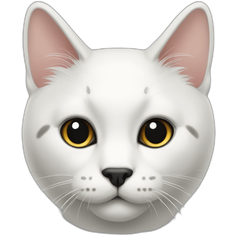 hachiware-cat-black-white-with-black-nose emoji