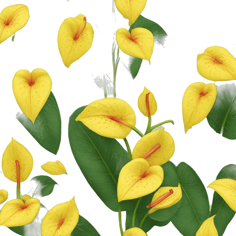 yellow Anthurium   emoji