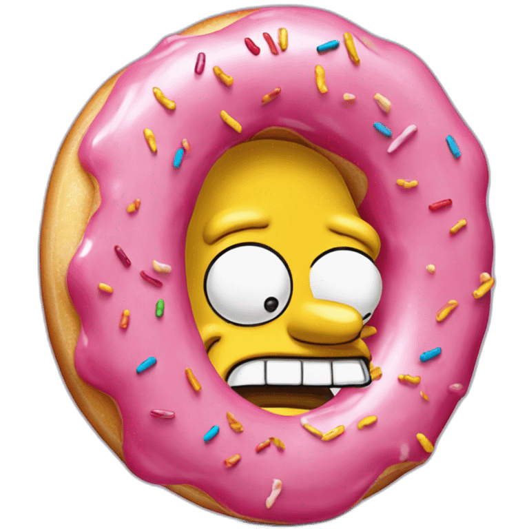 Homer Simpson donut emoji