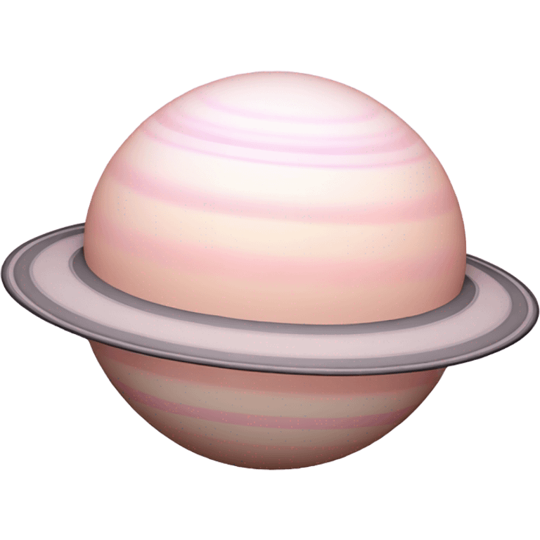 Pale pink Saturn emoji