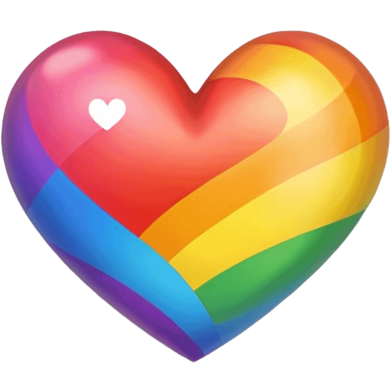 Rainbow heart emoji