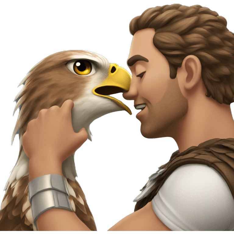 Hawk kiss emoji