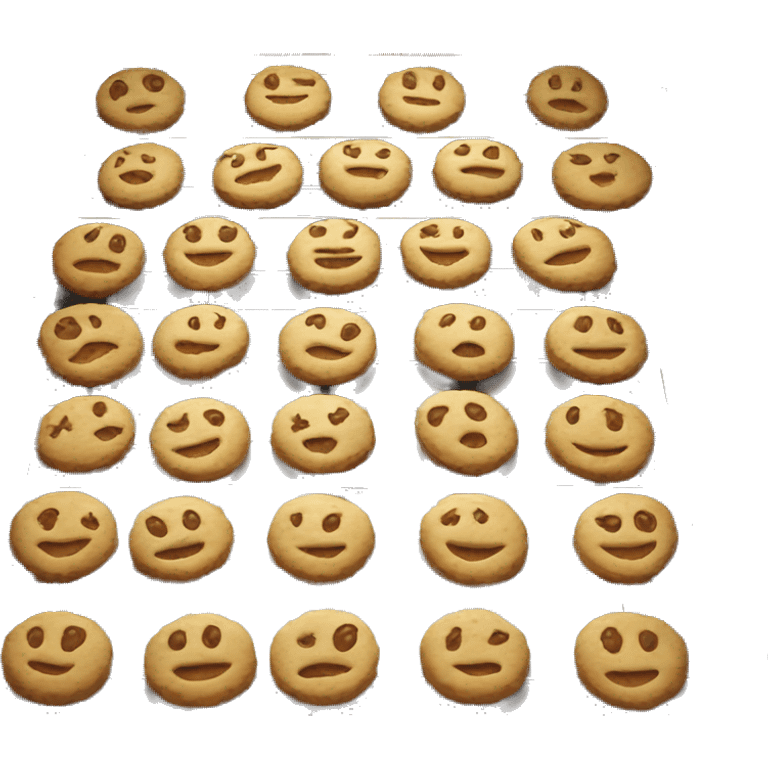 Cookies being baked in an oven  emoji