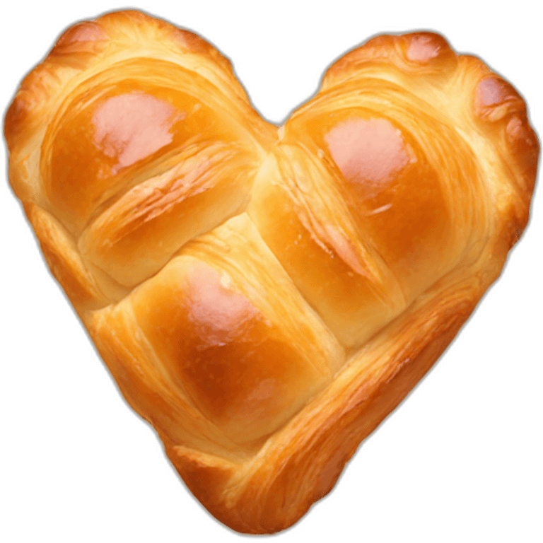 Heart croissant emoji