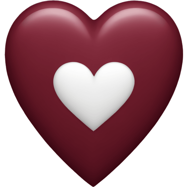 burgundy heart emoji