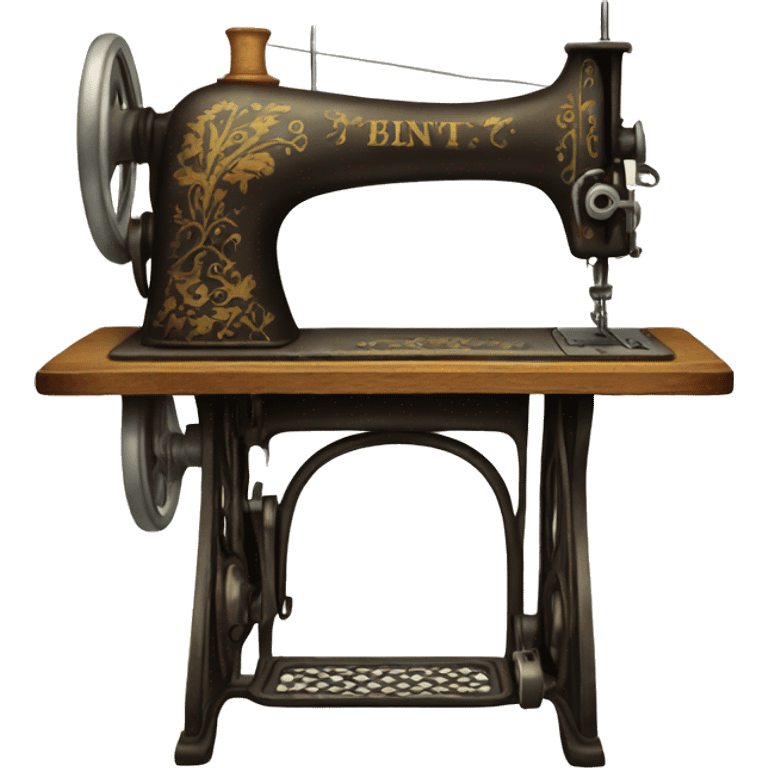 An old sewing machine emoji