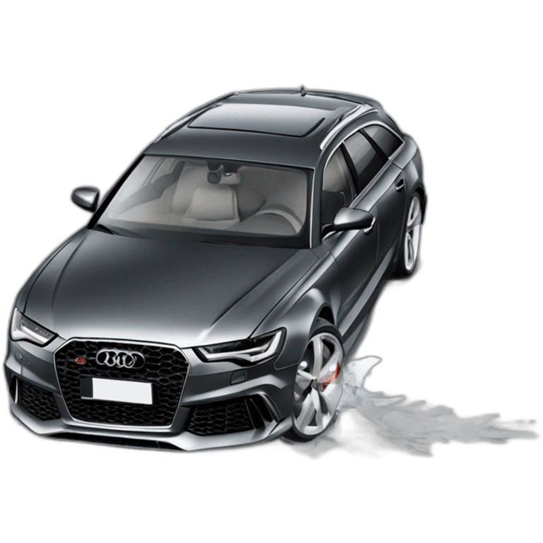 Audi RS6 300kmh Crash emoji