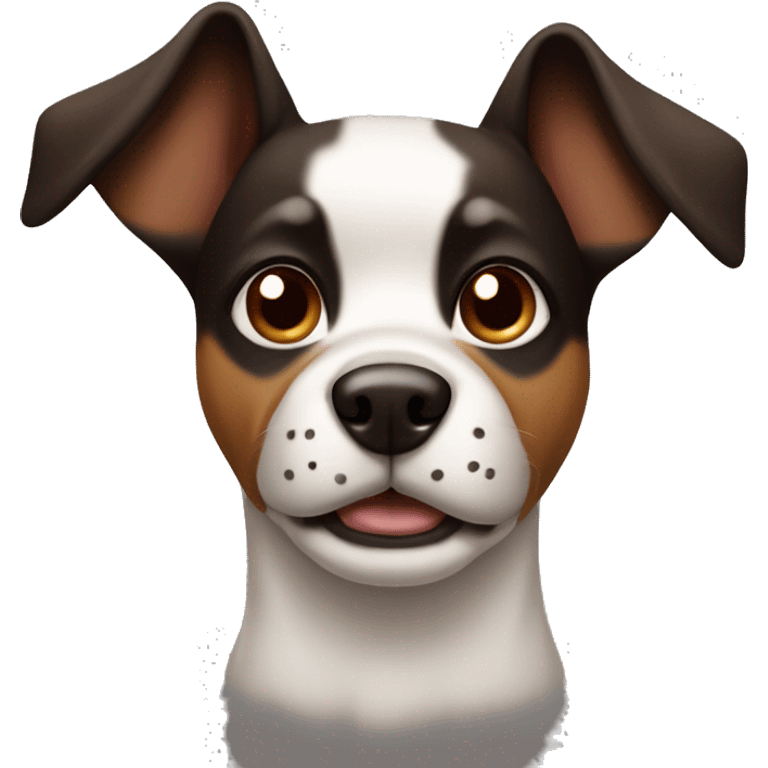 Dog with  black and brown face with pointy ears emoji