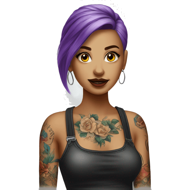 Tattoo artist girl emoji