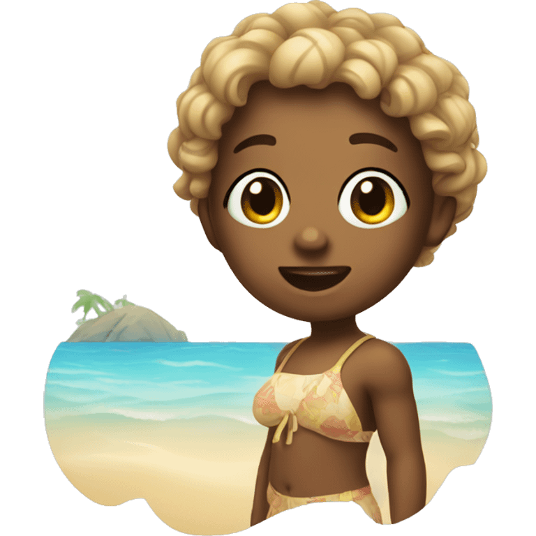 Cute beachy emoji