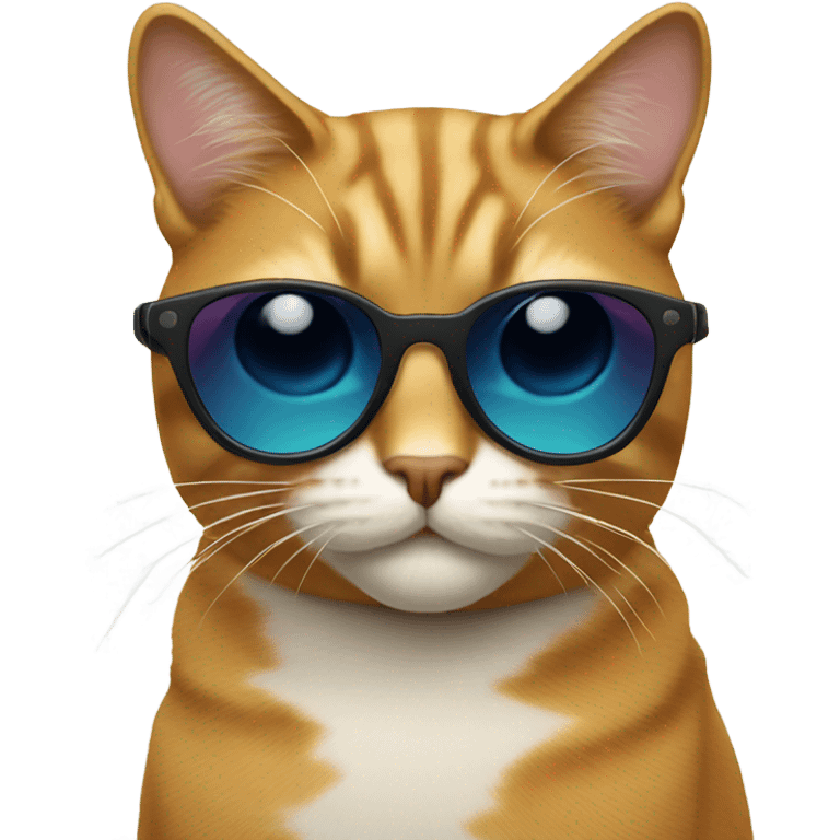 Cat with sunglasses  emoji