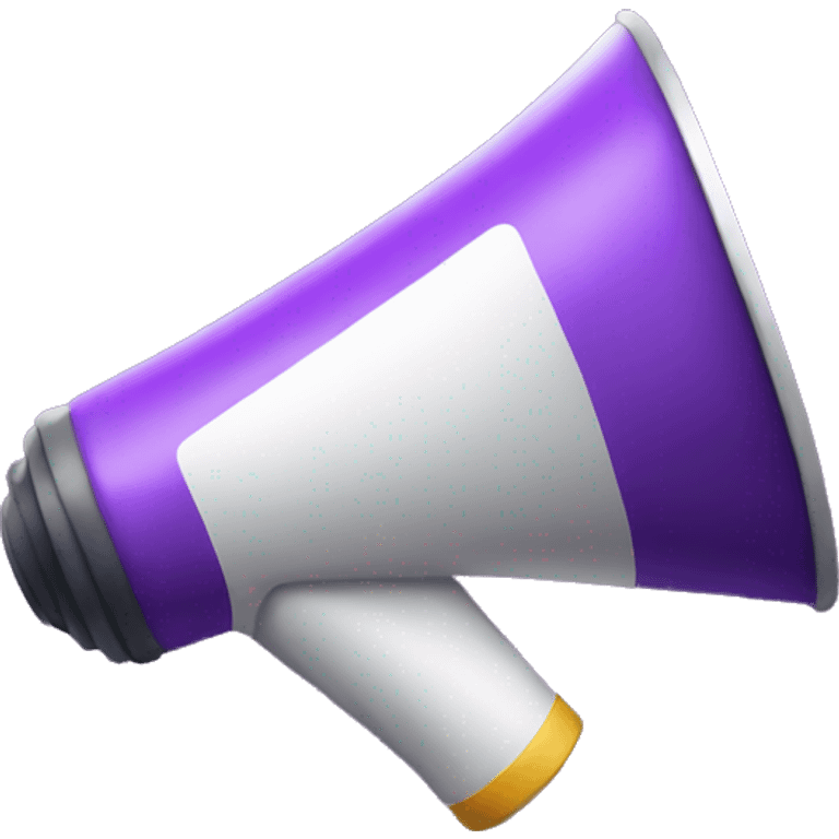 purple megaphone emoji