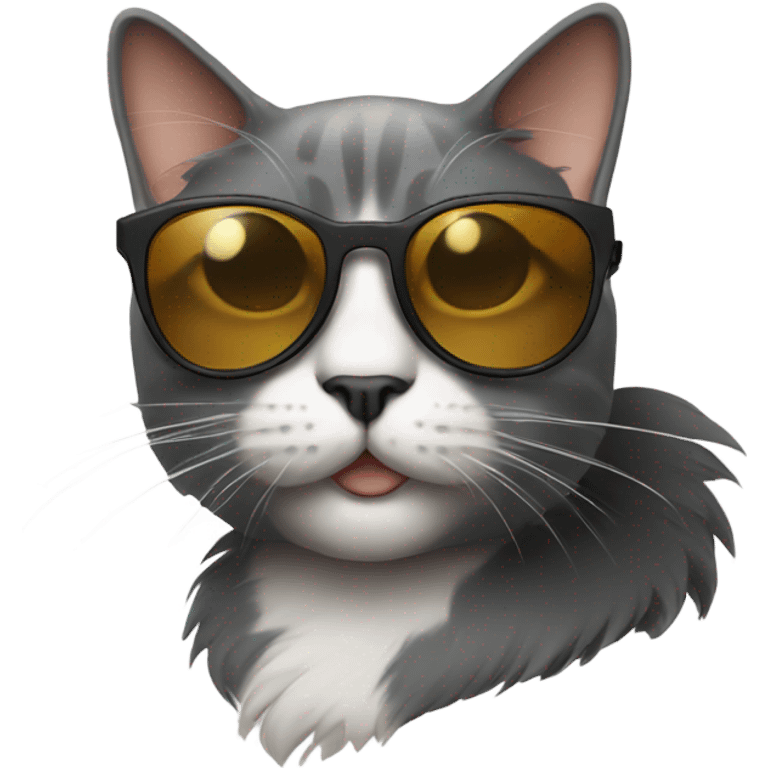 Cat with sunglasses emoji