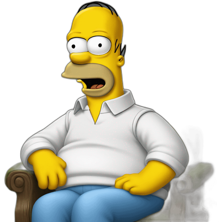 Homer simpson dans la haie emoji