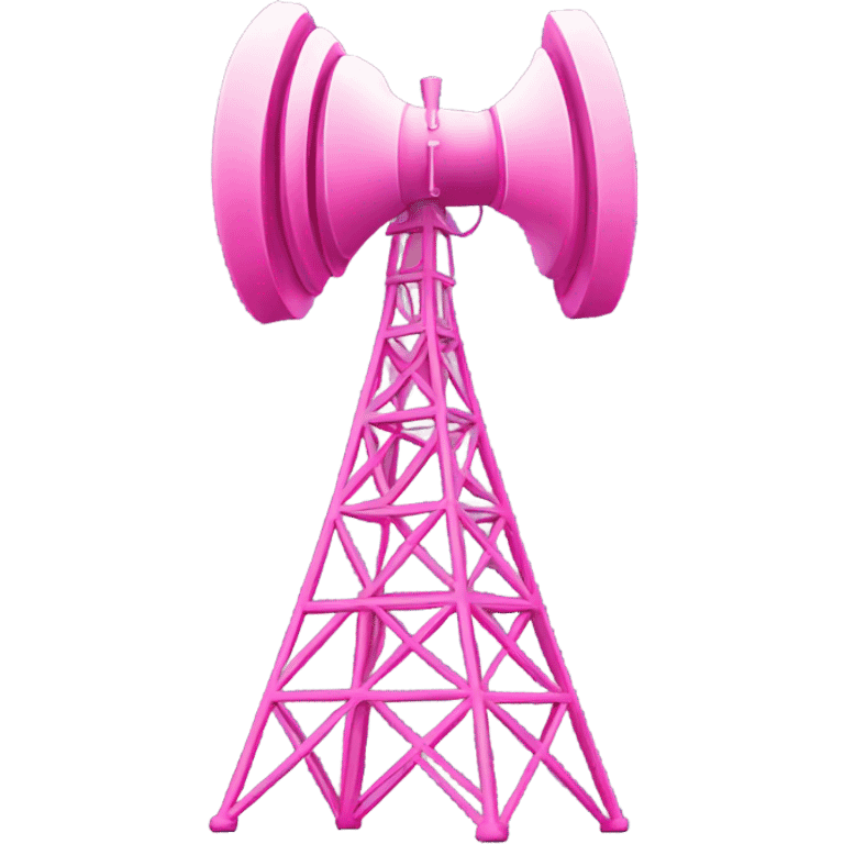 pink radio tower emoji