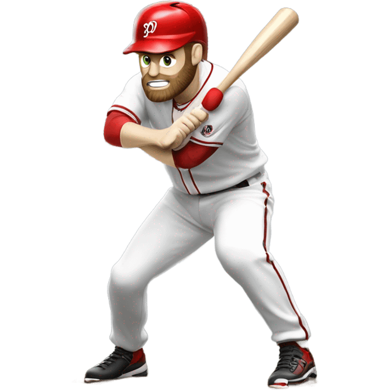 Bryce Harper playing baseball emoji