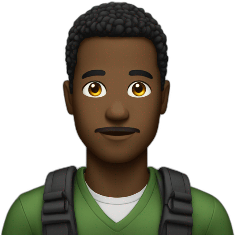 Black M emoji