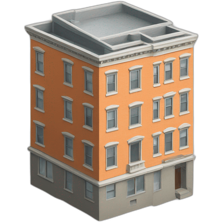 building model isometric san francisco emoji