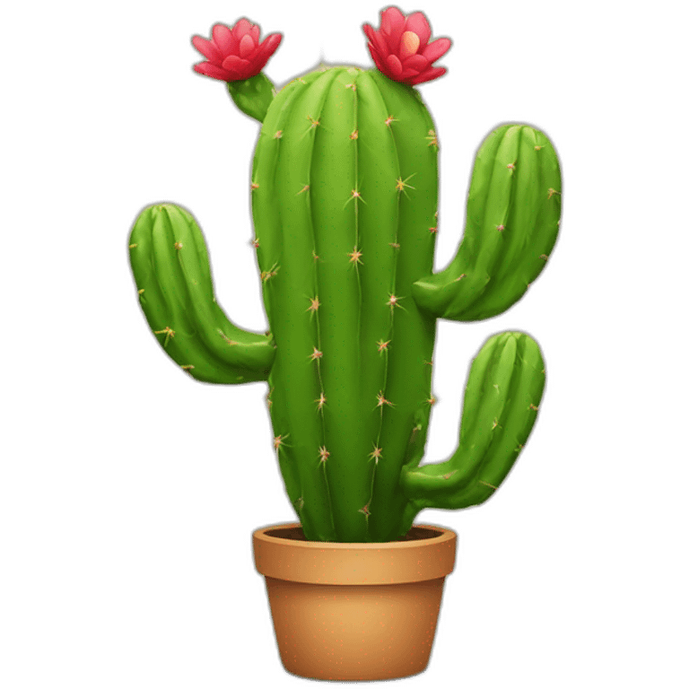 Cactus with eyes emoji