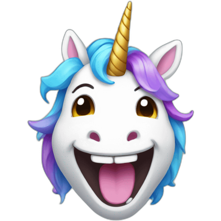 rgb unicorn laughing emoji