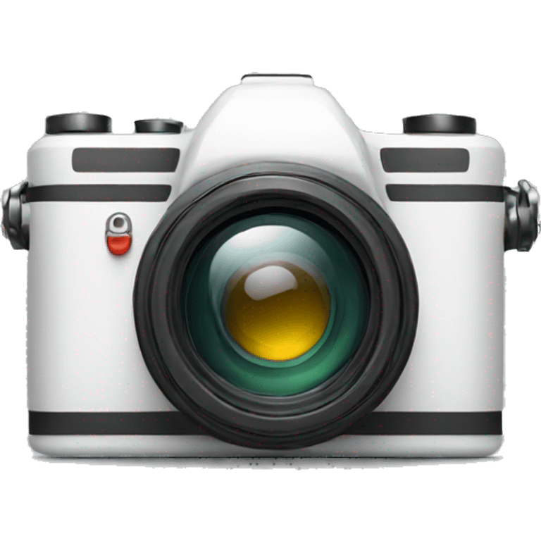 white professional camera emoji