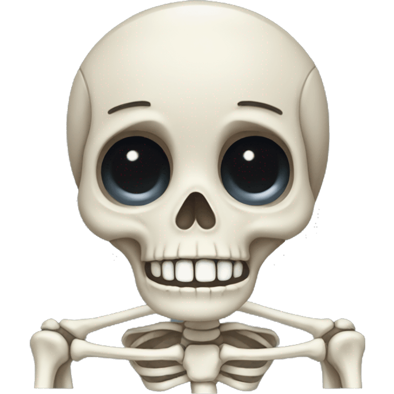 Crying skeleton  emoji