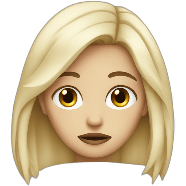 sad white women emoji