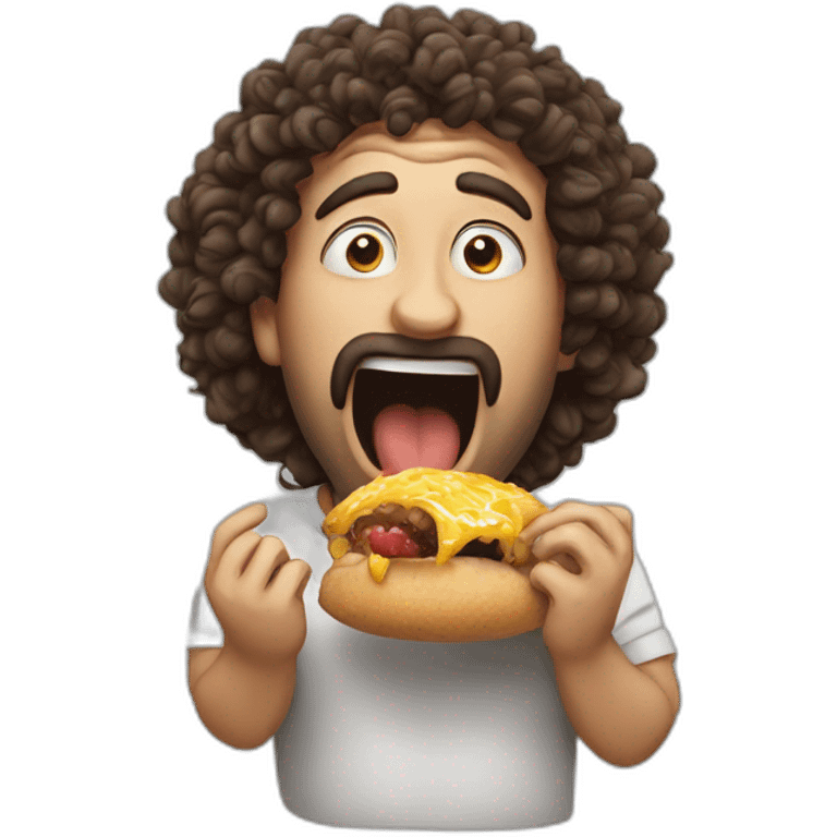 a man eating his own dick super happy in a wonderful world emoji