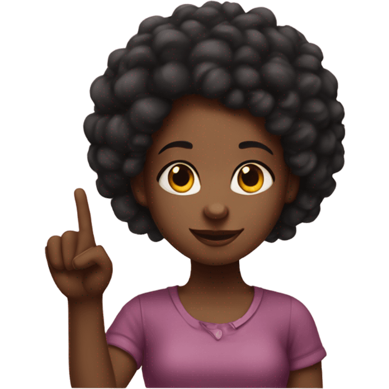 a black girl with a red 30 inch putting up an ok sign with her fingers emoji