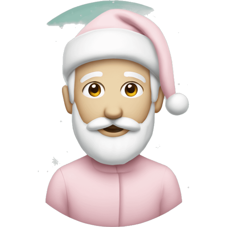 Pastel color Christmas emoji