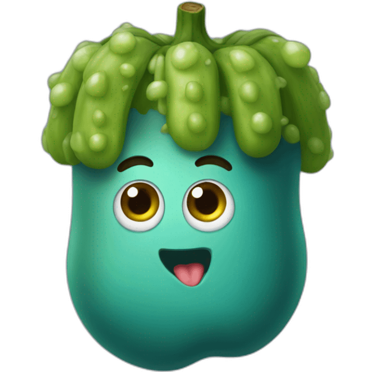 blue-pickle emoji