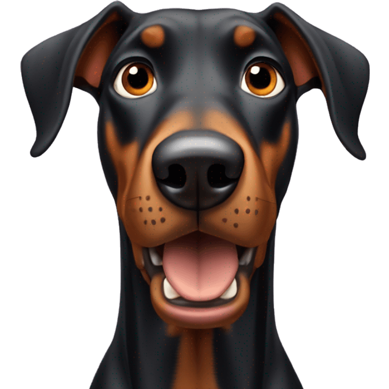 shocked Doberman  emoji