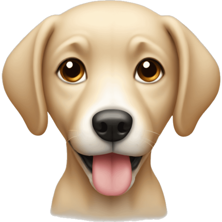 beige cute dog  emoji