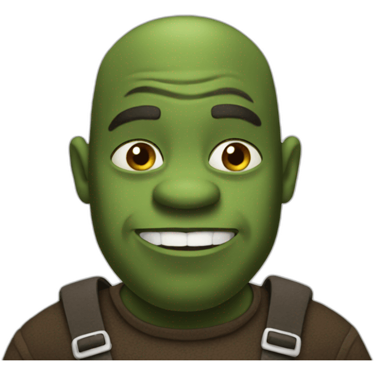 black shrek emoji