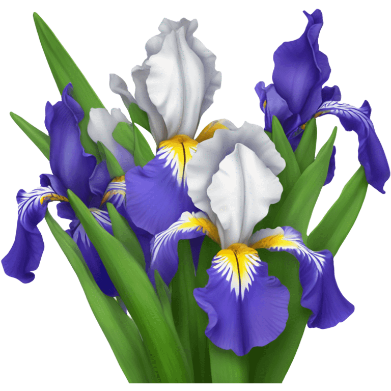 Bouquet of irises emoji