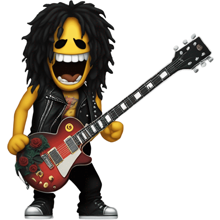 slash from guns n’ roses smiley face without body or guitar emoji